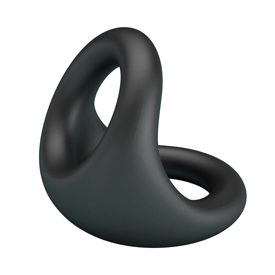 Cockring Double Nestor Silicone Soufle Anneau Pénis et Testicules - Crazy Bull
