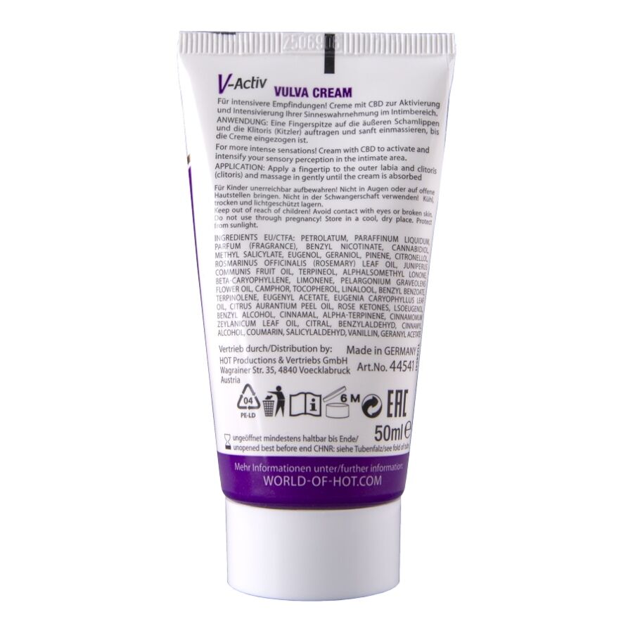 Crème Stimulante Vulvaire au CBD Effet Intense 50ml - Hot