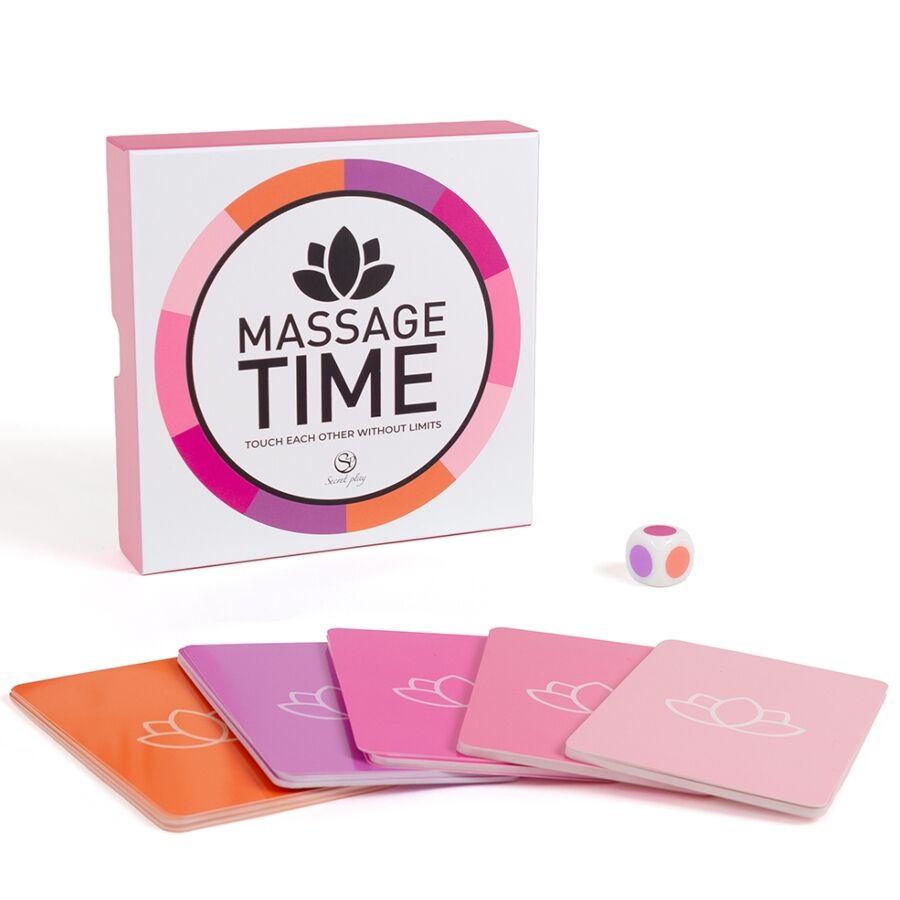 Jeu de Couple Massage Time 50 Cartes Sensuelles - Secretplay