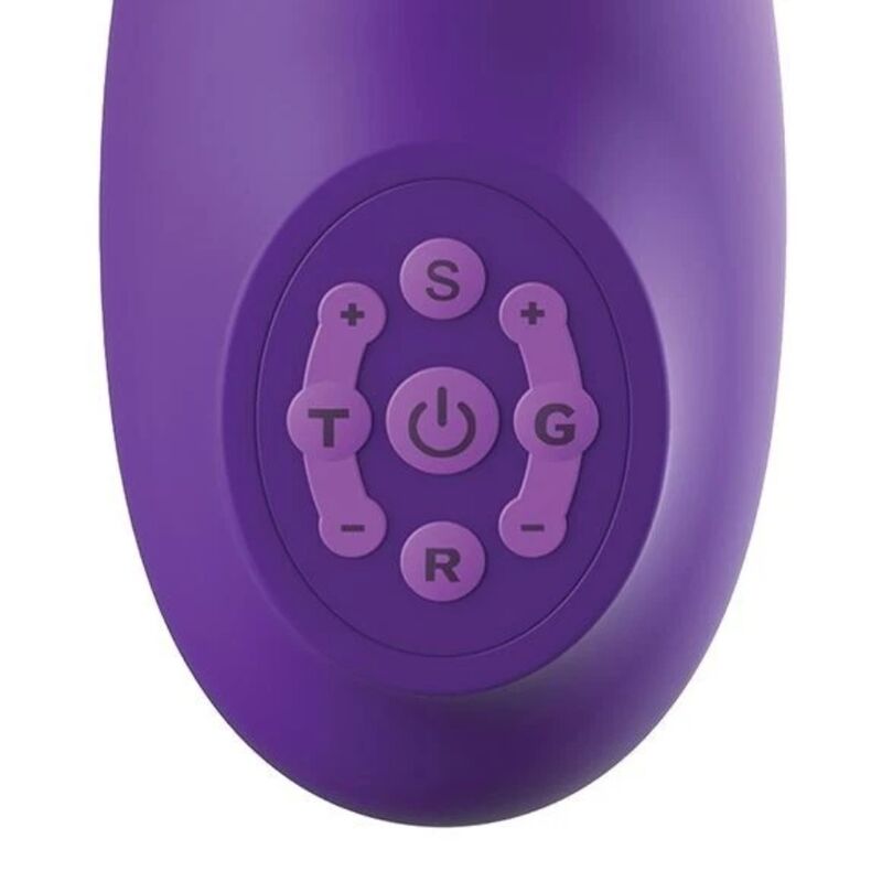 Clavier de boutons du rabbit Ultimate Pleasure Pro Plus violet de Fantasy en gros plan