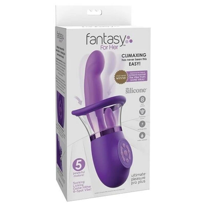 Boîte du vibromasseur rabbit Ultimate Pleasure Pro Plus de la gamme Fantasy For Her