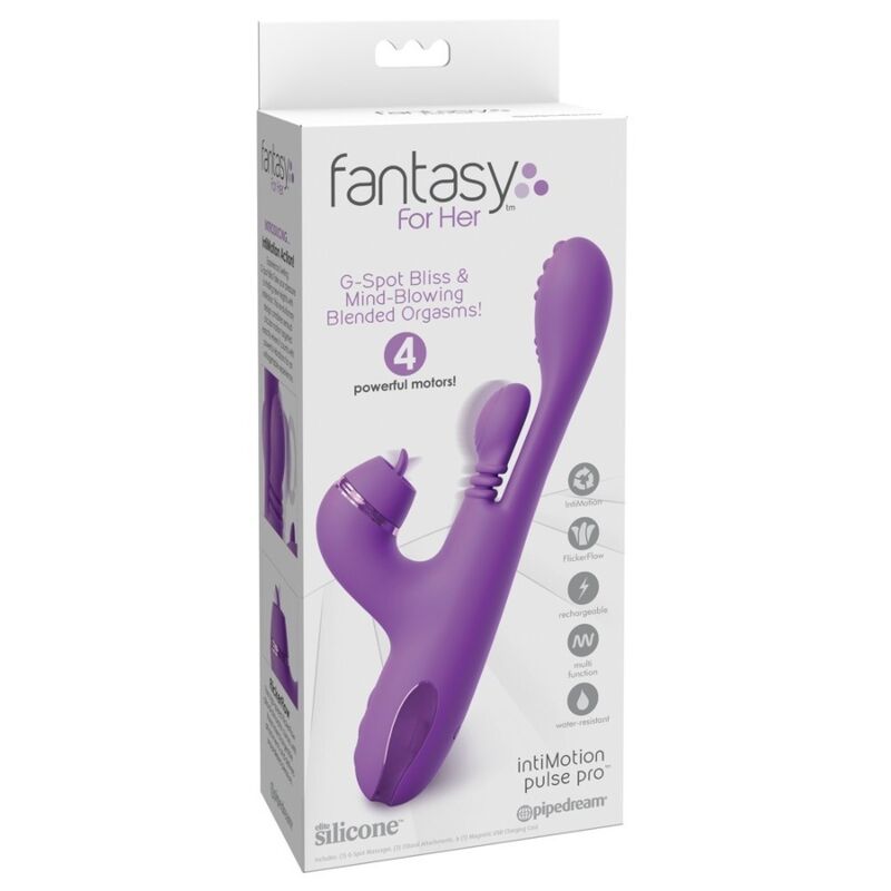 Boîte du vibromasseur rabbit Intimotion Pulse Pro de la gamme Fantasy For Her