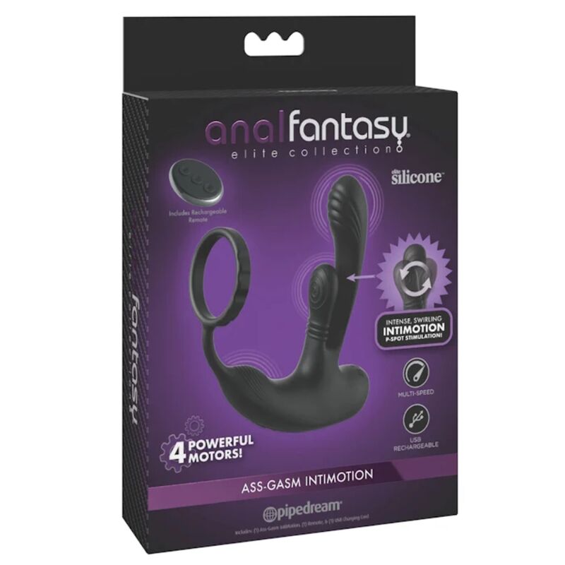 Boîte du stimulateur prostatique Ass-Gasm Intimotion de la collection Anal Fantasy Elite