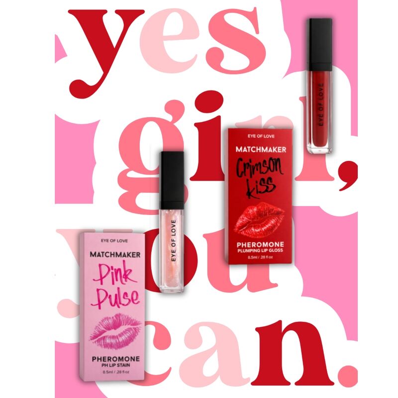 Visuel Yes girl you can avec le gloss Pink Pulse Eye Of Love et sa boîte