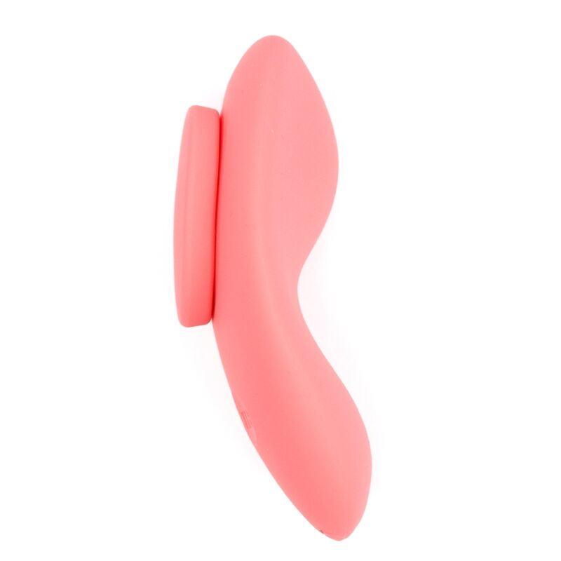 Profil incurvé du vibromasseur de culotte ILY Panty Vibe corail de Je Joue