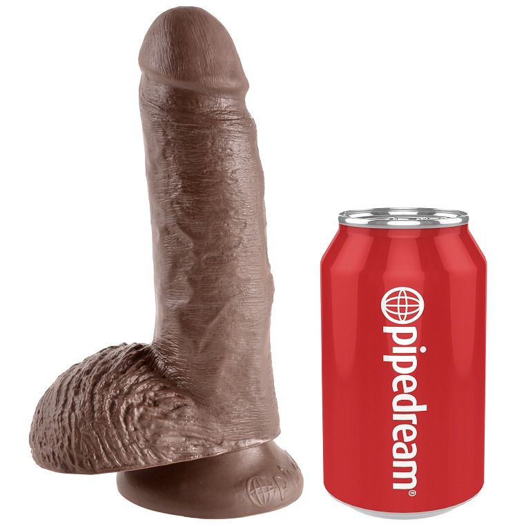Gode Réaliste avec Testicules Ventouse 5 Tailles - King Cock