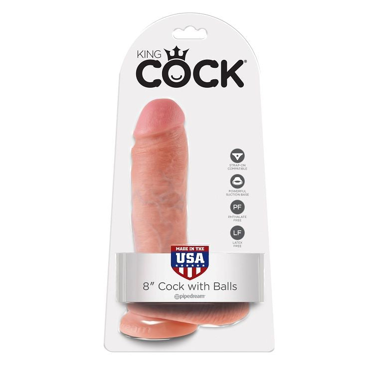 Gode Réaliste avec Testicules Ventouse - King Cock