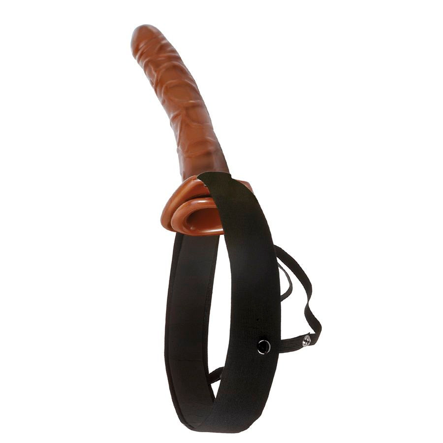 Gode Ceinture Creux Black Dream 25,4 cm Harnais Ajustable - Fetish Fantasy