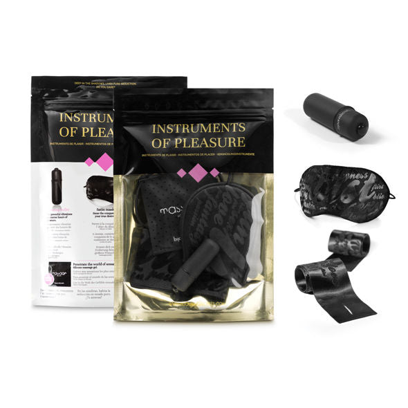 Kit BDSM Instruments de Plaisir - Satin et Vibrations - Bijoux Indiscrets
