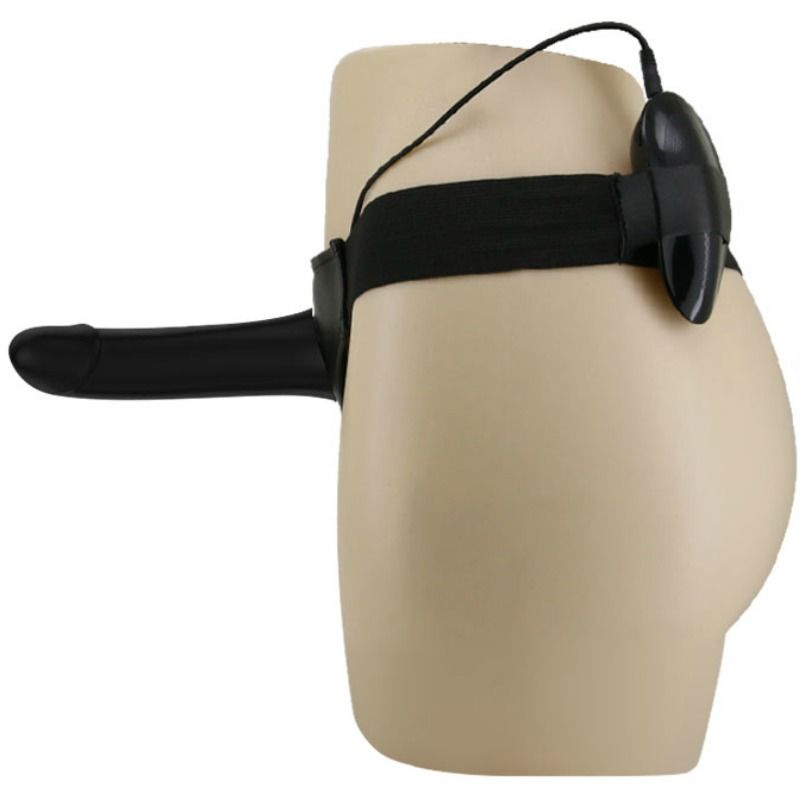 Gode Ceinture Creux Vibrant Vito Harnais Réglable 17,3 cm - Pretty Love
