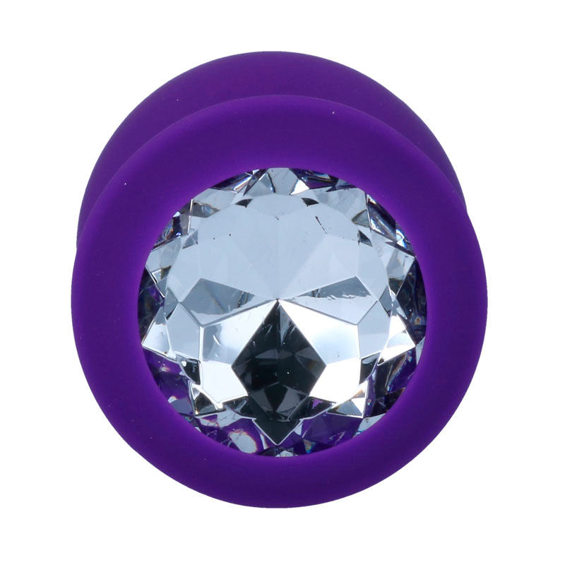 Plug Anal Shelki avec Base Diamant - Silicone Doux Étanche - Intense