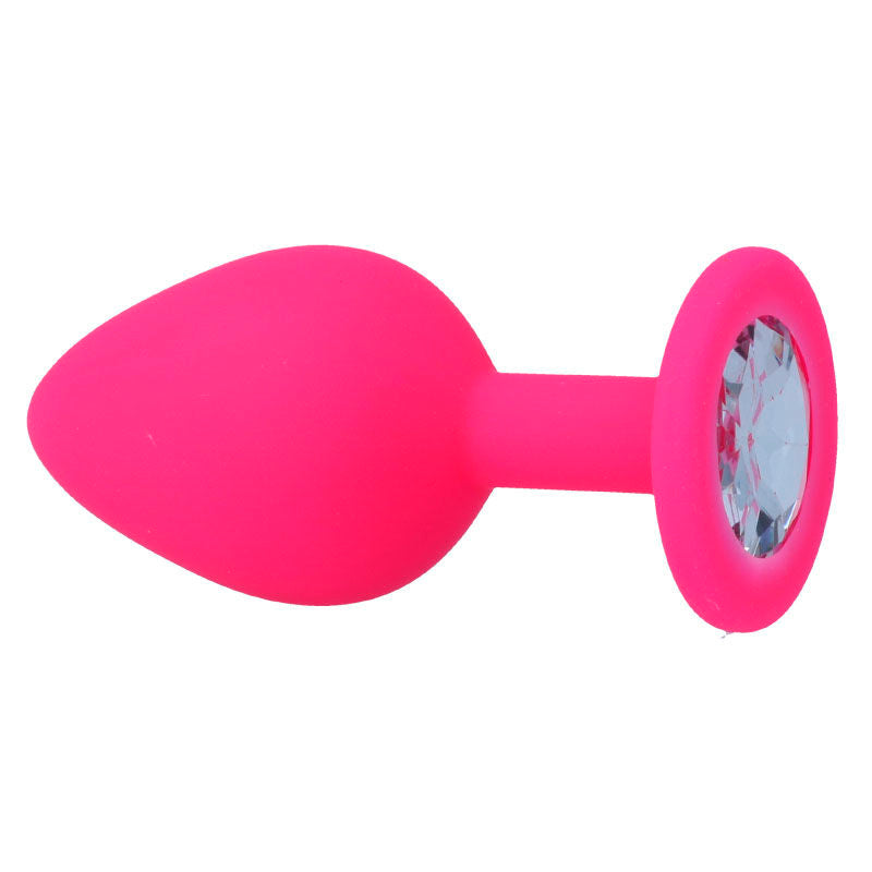 Plug Anal Shelki avec Base Diamant - Silicone Doux Étanche - Intense