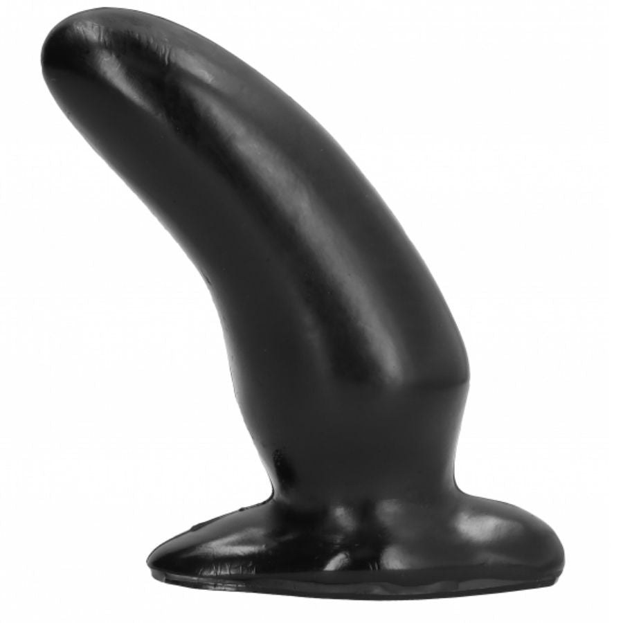 Plug Anal Incurvé Stimulation Point G Silicone 13 cm - All Black