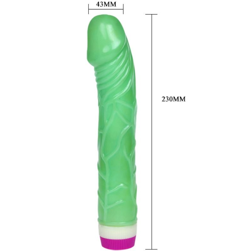 Gode Vibrant Réaliste Vagues de Plaisir - Multivitesse PVC - Baile