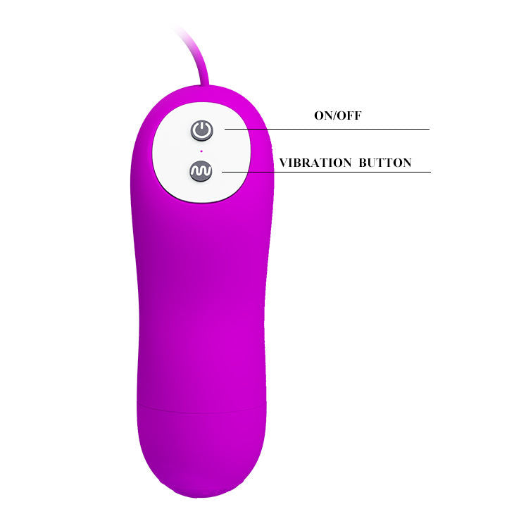 Œuf Vibrant Eunice Double Stimulation 12 Modes Silicone - Pretty Love