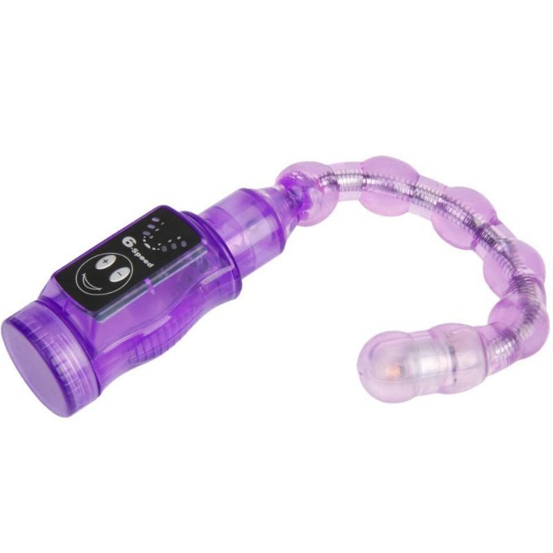 Chapelet Anal Vibrant Triple Flexible - 6 Modes Pliable - Baile