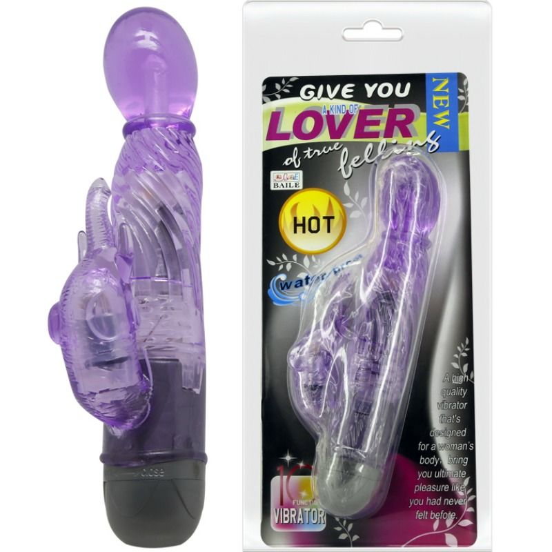 Vibromasseur Rabbit Amant 10 Modes Silicone Rechargeable - Baile