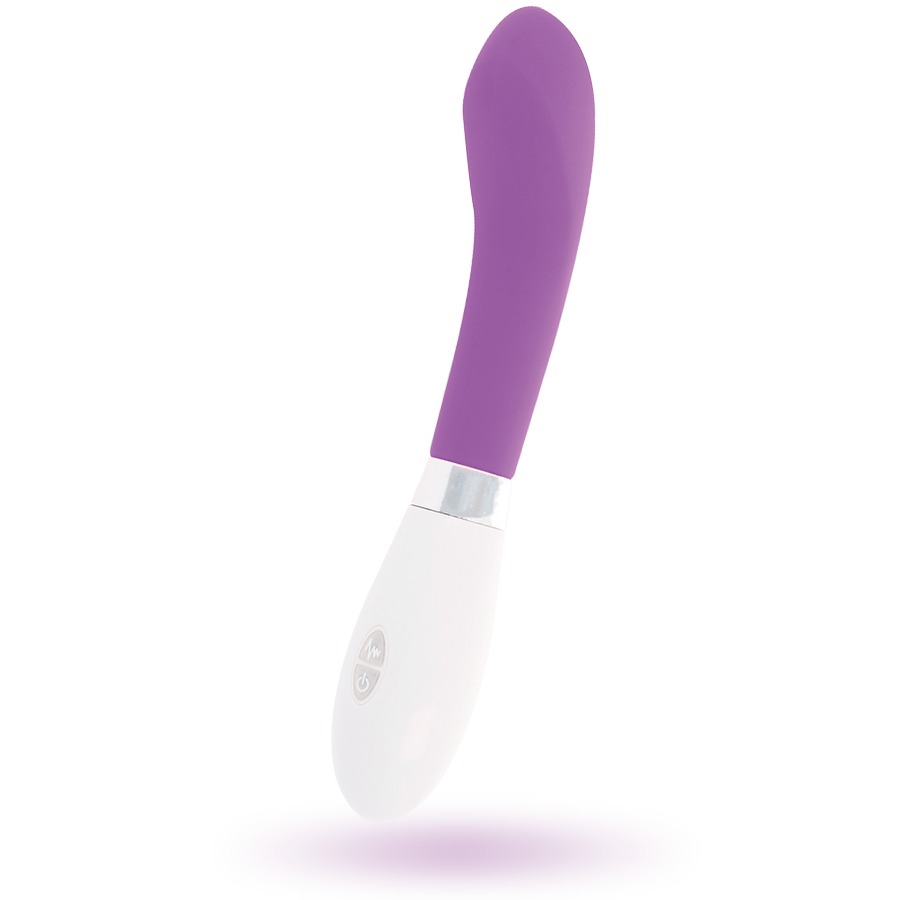 Vibromasseur Courbé John - 10 Modes Étanche Silicone - Glossy