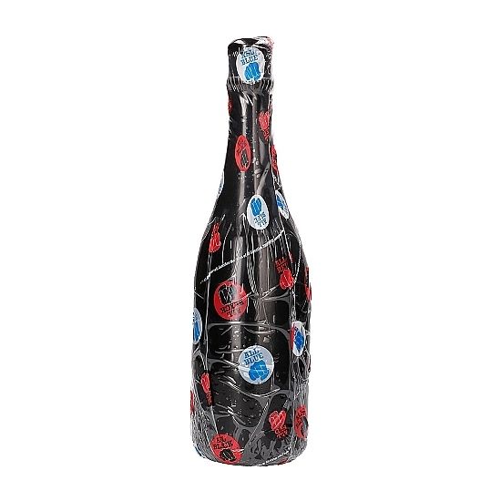 Plug Anal XXL Forme Bouteille Champagne 34,5 cm - All Black
