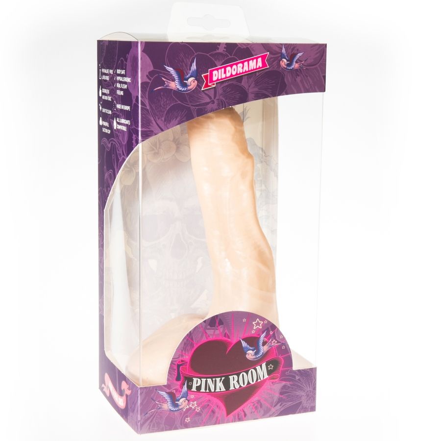 Gode Réaliste Nilo 23 cm Ventouse Veines Anatomiques - Pink Room