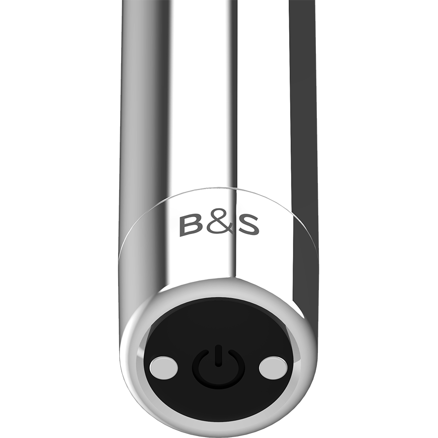 Mini Vibromasseur Bullet Kernex Métal Rechargeable Multivitesse - Black&Silver
