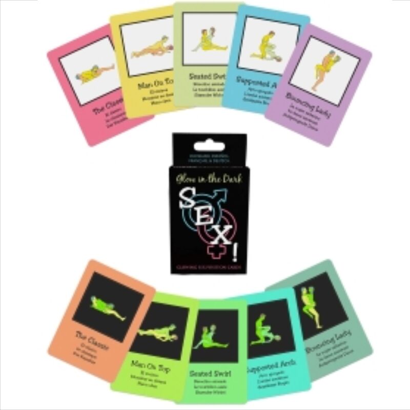 Jeu de Cartes Sexuelles Phosphorescentes Glow in the Dark 40 Cartes - Kheper Games