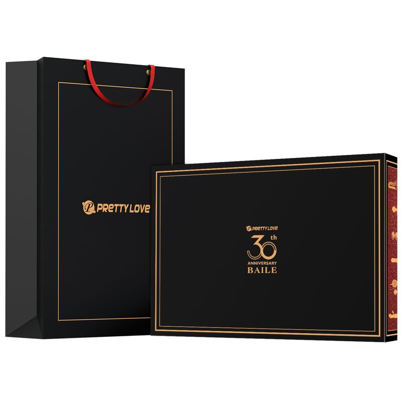Kit Coffret Couple Édition 30e Anniversaire Silicone Noir - Pretty Love
