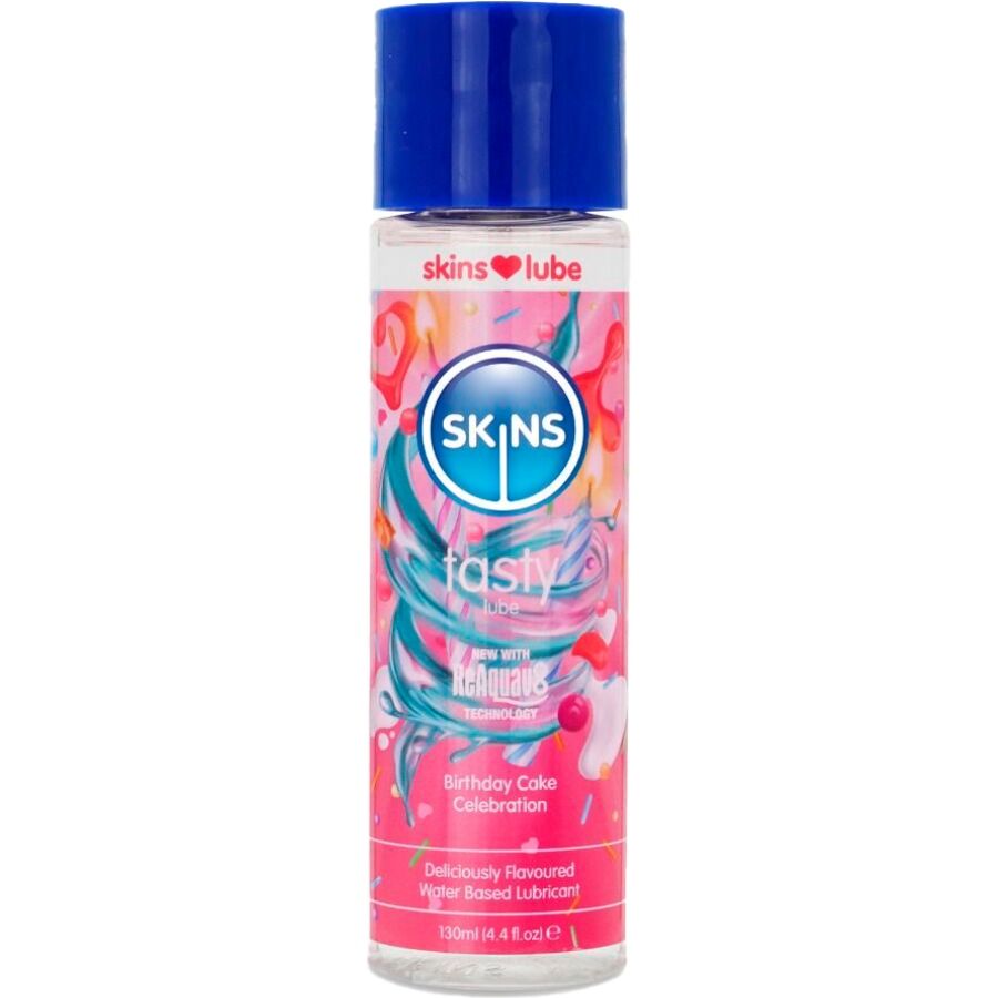 Lubrifiant Eau Aromatisé Goût Sucré 130 ml - Skins