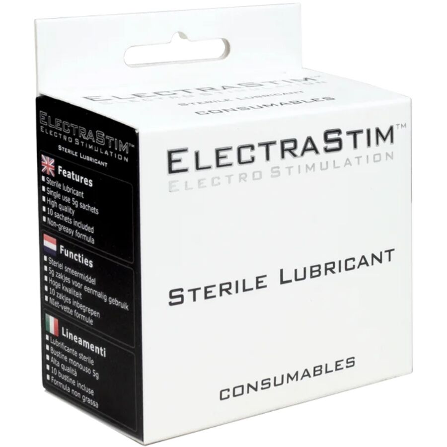 Lubrifiant Stérile Aqualube Base Eau 10 Sachets Dose Unique - Electrastim