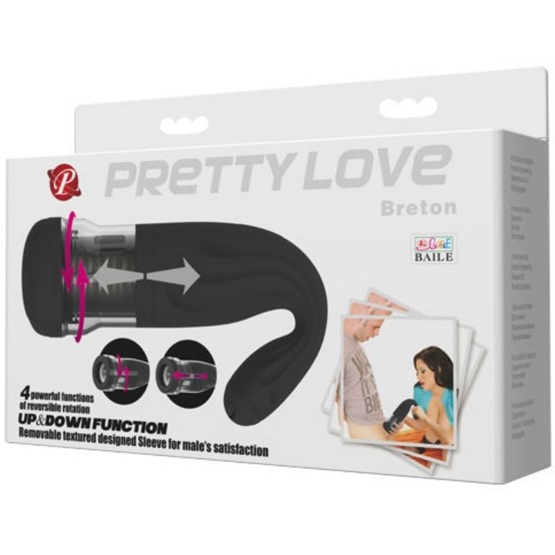 Masturbateur Automatique Breton Rotation Va-et-Vient 4 Modes - Pretty Love