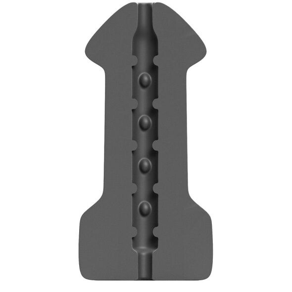 Masturbateur Hook Up Texturé Bouche Réaliste Sans Phtalates - All Black