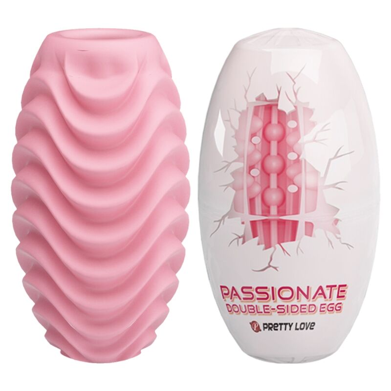 Masturbateur Oeuf Modèle 2 Gaine Nervurée Extensible - Pretty Love