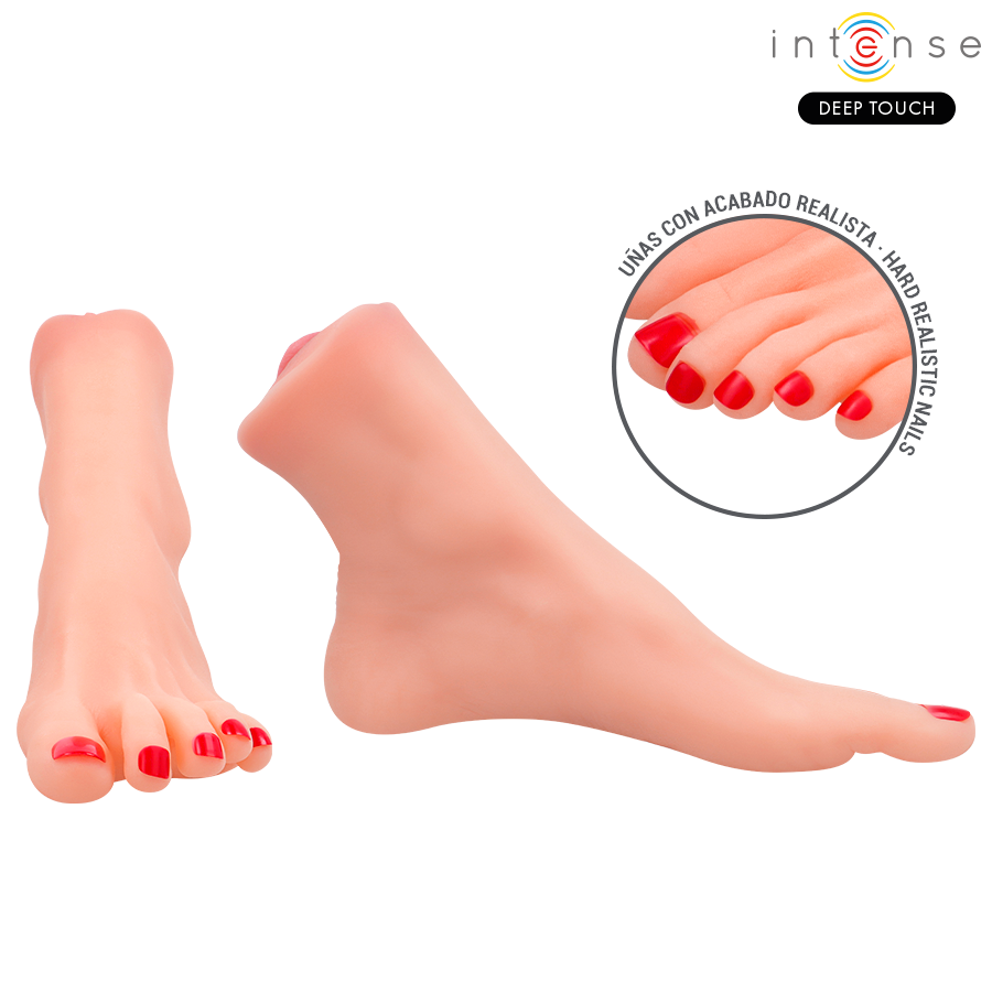 Masturbateur Pieds Réaliste Gabbie Deux Pièces Texturé TPE - Intense