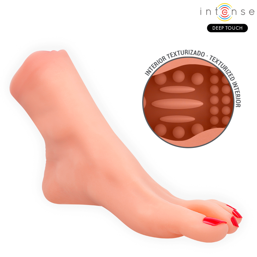 Masturbateur Pieds Réaliste Gabbie Deux Pièces Texturé TPE - Intense