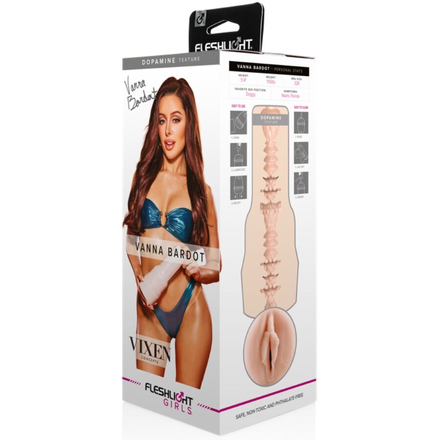 Masturbateur Réaliste Vanna Bardot Vagin Texture Super Skin - Fleshlight