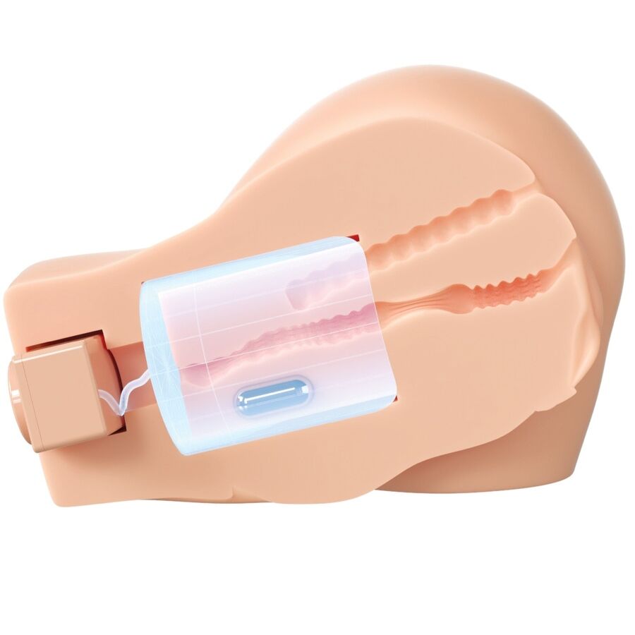 Masturbateur Réaliste Vibrant Aspiration Vagin et Anus Rechargeable - PDX Elite