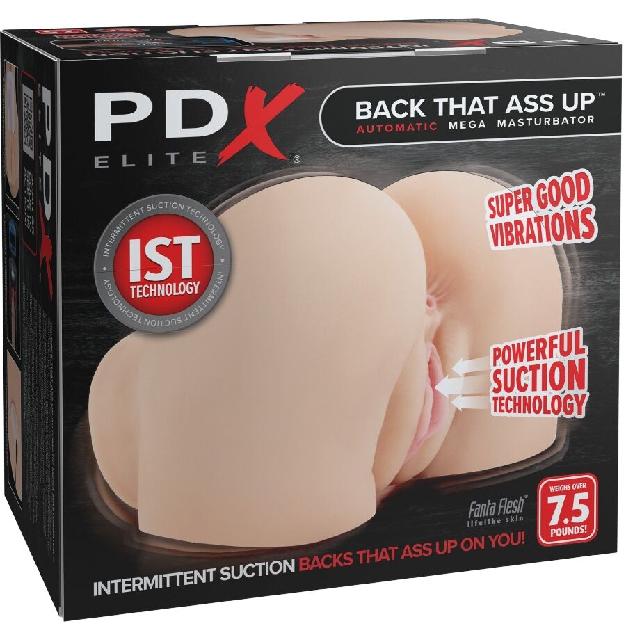 Masturbateur Réaliste Vibrant Aspiration Vagin et Anus Rechargeable - PDX Elite