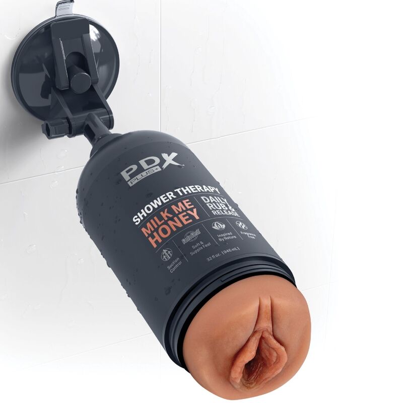 Masturbateur Stroker Discret Milk Me Honey Bouteille Shampoing Ventouse - PDX Plus