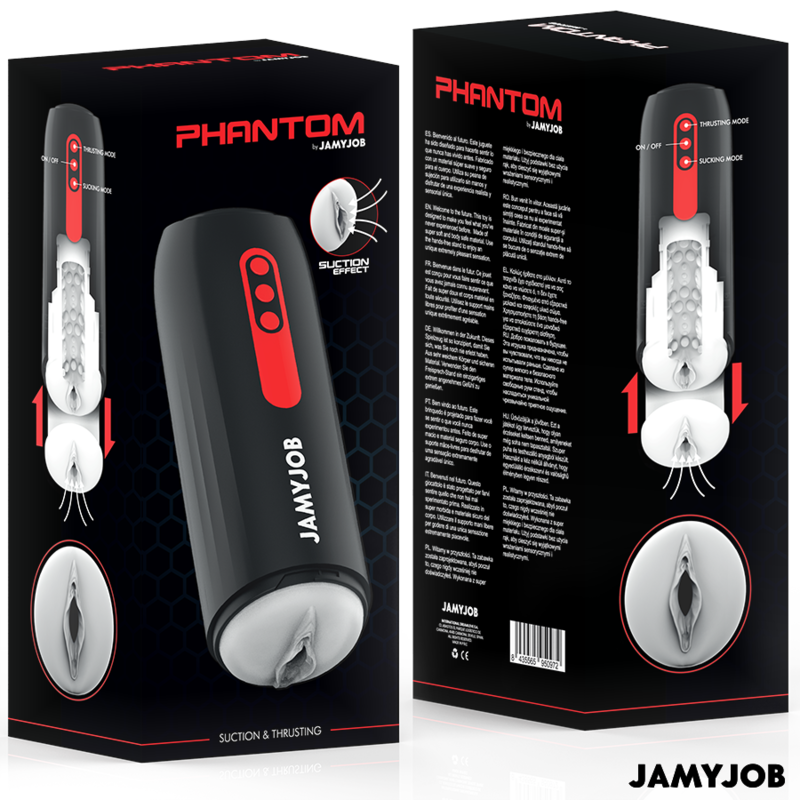 Masturbateur Vagin Automatique Phantom 5 Modes Aspiration et Poussée - Jamyjob