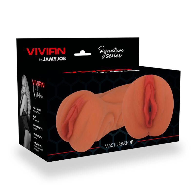 Masturbateur Vagin Vivian Signature TPR Sans Phtalates 16 cm - Jamyjob
