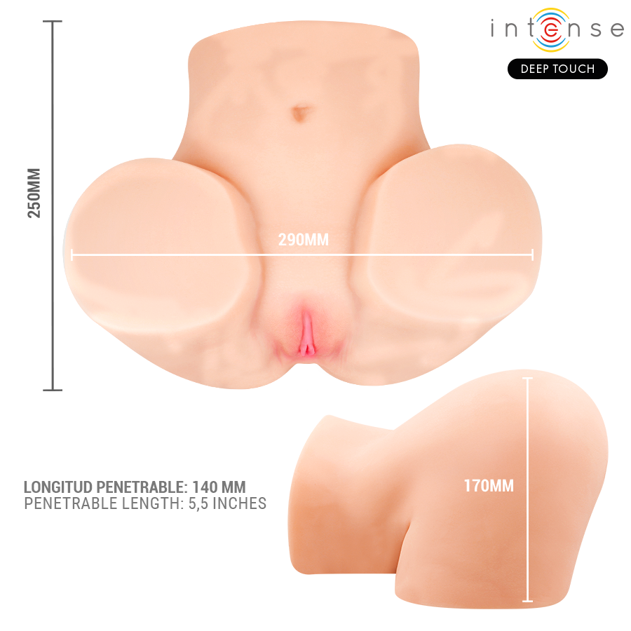 Masturbateur Vaginal Ginger Succion Chaleur Vibration et Effets Vocaux - Intense