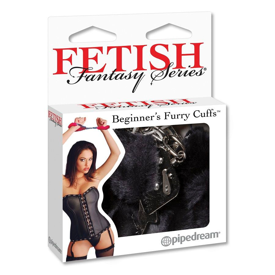 Menottes BDSM Fourrure Douce Verrouillage Rapide Débutant - Fetish Fantasy