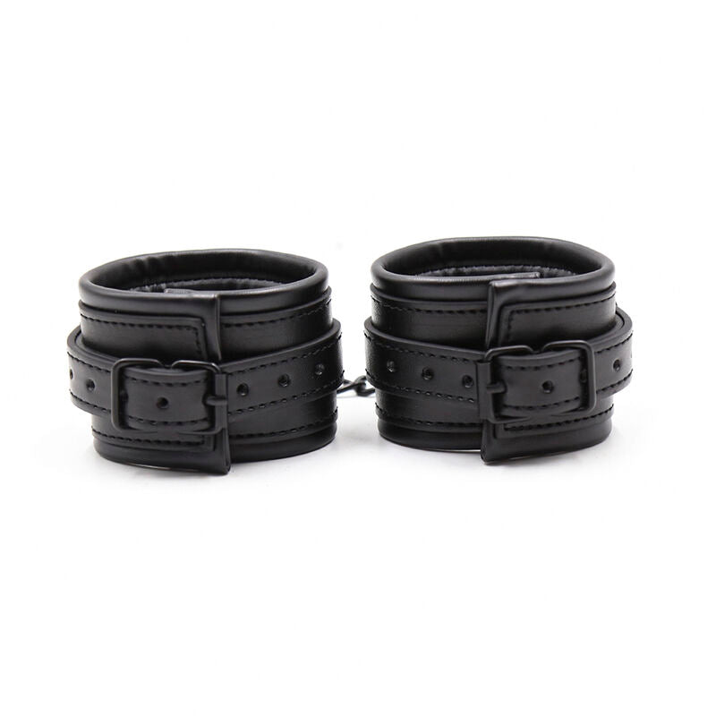 Menottes BDSM Poignets Cuir Ajustables Taille Unique - Ohmama