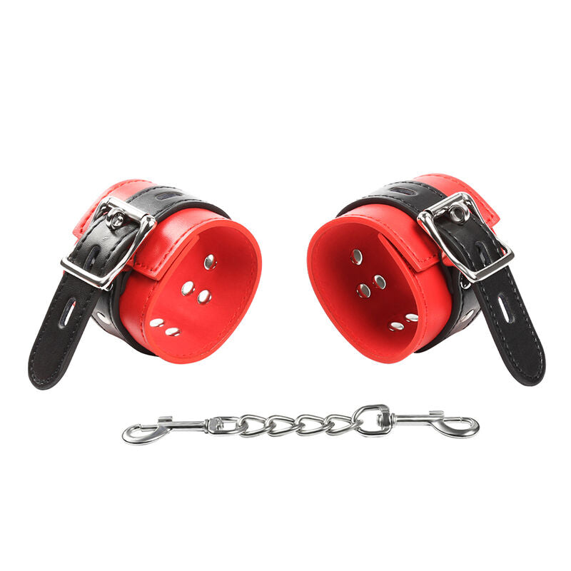 Menottes BDSM Verrouillables Poignets Ajustables Chaîne Métal - Ohmama