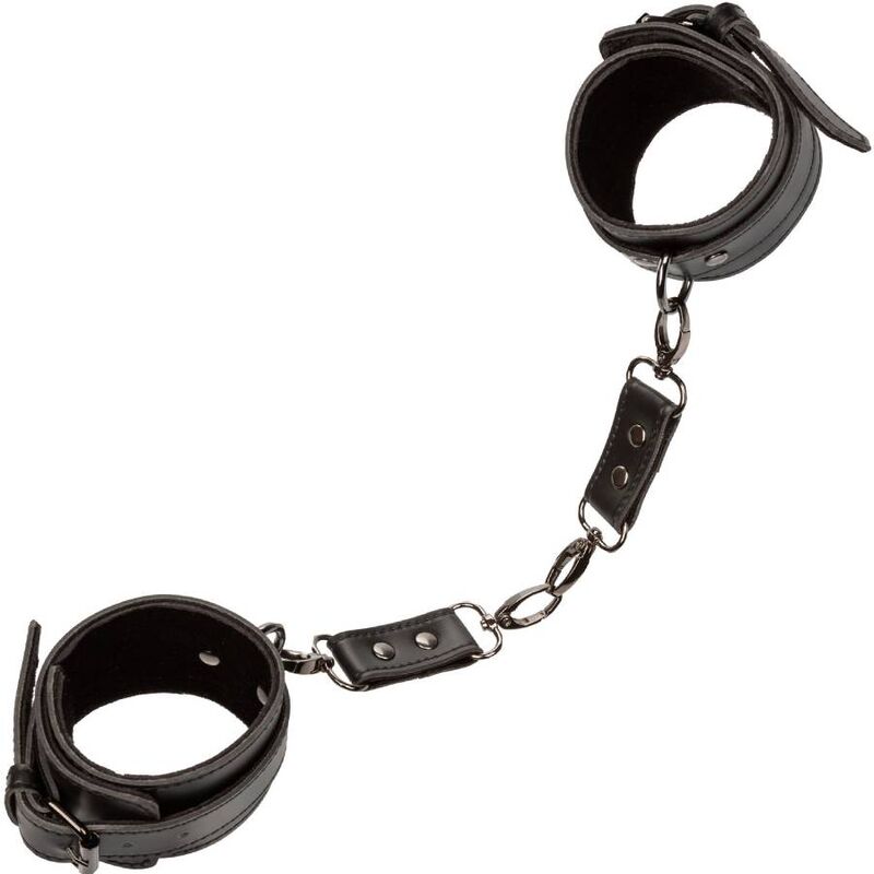 Menottes de Cheville BDSM Euphoria Cuir Végétalien Réglables - CalExotics