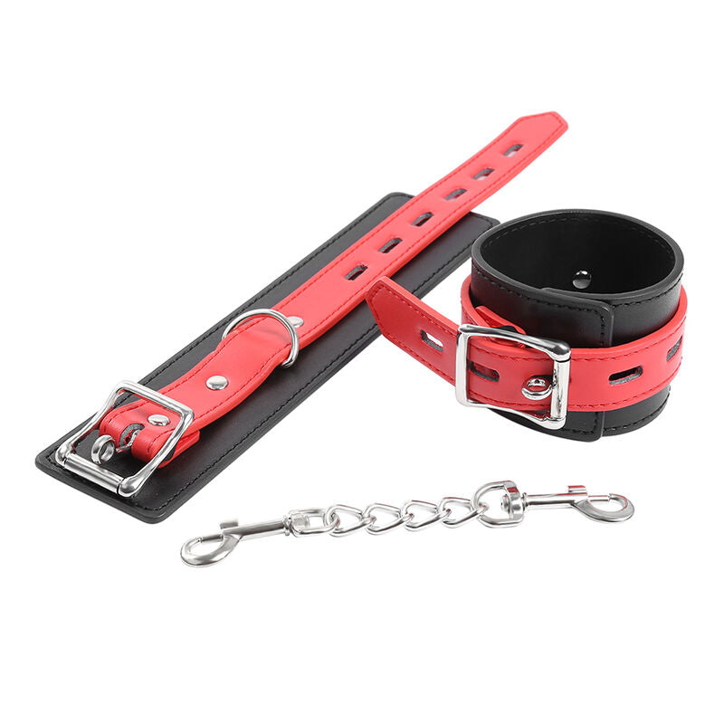 Menottes de Poignet BDSM Boucle de Verrouillage Ajustables Simili Cuir - Ohmama