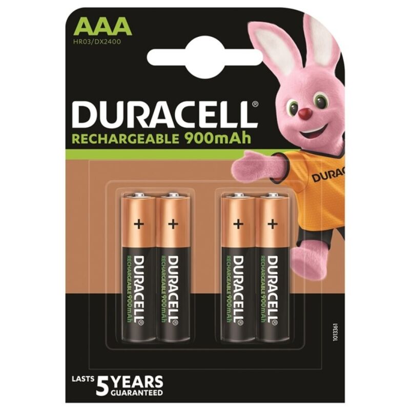 Piles Rechargeables AAA HR03 900 mAh - Duracell