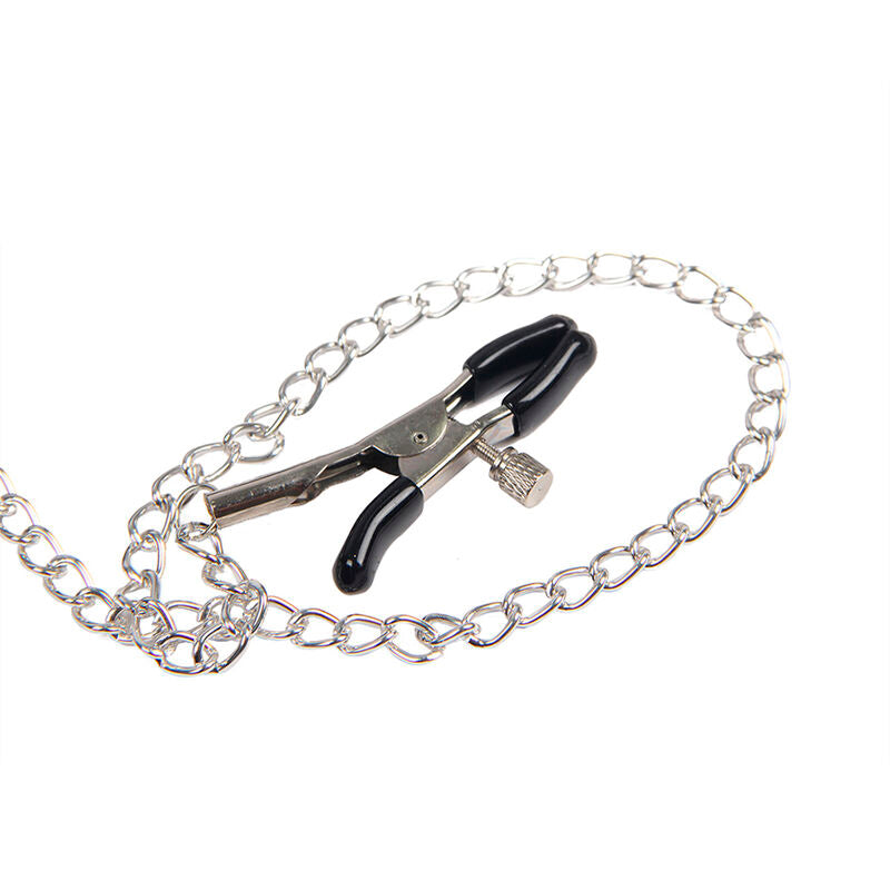 Pinces à Seins Bondage Cuir Noir Taille Unique - Subblime