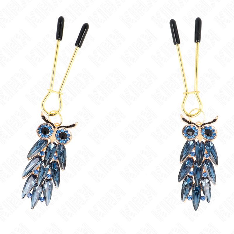 Pinces à Tétons Pendentif Chouette Réglables 6 cm - Kink