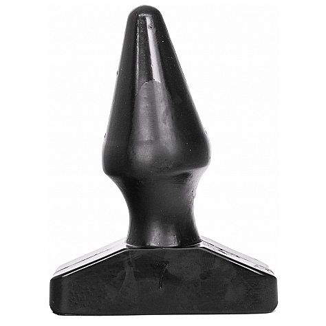 Plug Anal Conique  5 Tailles Grand Format PVC Étanche - All Black